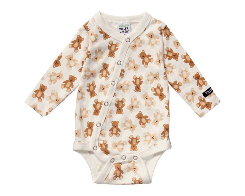 Villervalla Langarmbody Teddy Unisex Kinder (1-tlg) Langarm Einteiler, Body, Longsleeve-Body, Bodysuit, Stretchbody von Villervalla