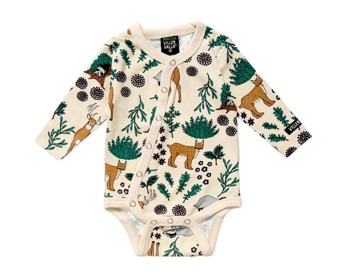 Villervalla Langarmbody Winter Forest Unisex Kinder (1-tlg) Langarm Einteiler, Body, Longsleeve-Body, Bodysuit, Stretchbody von Villervalla