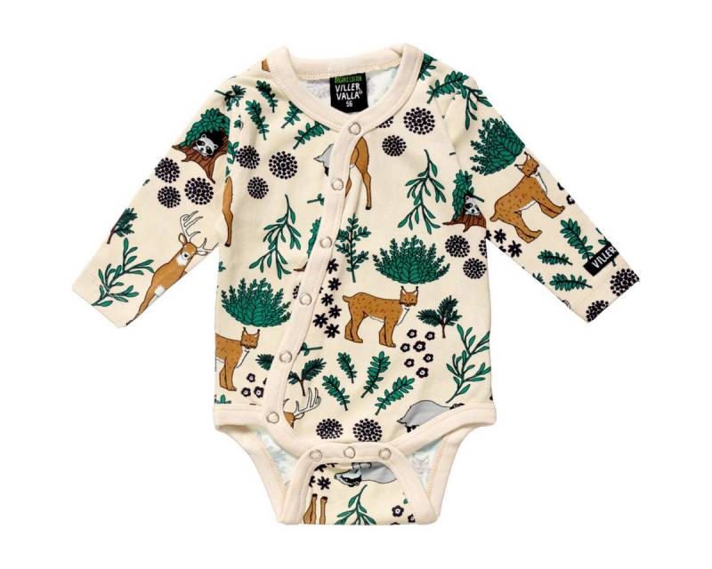 Villervalla Langarmbody Winter Forest Unisex Kinder (1-tlg) Langarm Einteiler, Body, Longsleeve-Body, Bodysuit, Stretchbody von Villervalla