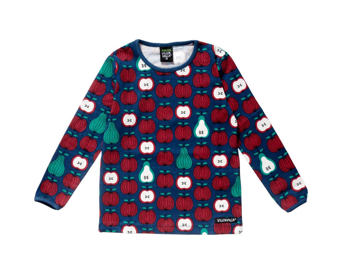 Villervalla Langarmshirt Garden Fruit Unisex Kinder Pullover, Sweatshirt, Pulli, Shirt, Longsleeve von Villervalla