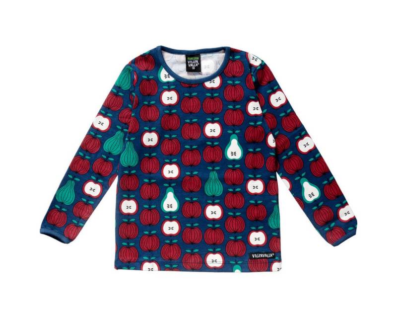 Villervalla Langarmshirt Garden Fruit Unisex Kinder Pullover, Sweatshirt, Pulli, Shirt, Longsleeve von Villervalla