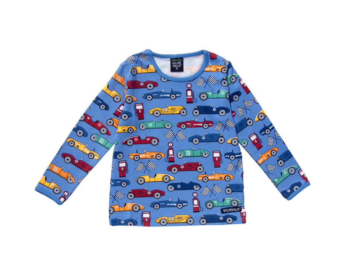 Villervalla Langarmshirt Race Car Unisex Kinder Pullover, Sweatshirt, Pulli, Shirt, Longsleeve von Villervalla