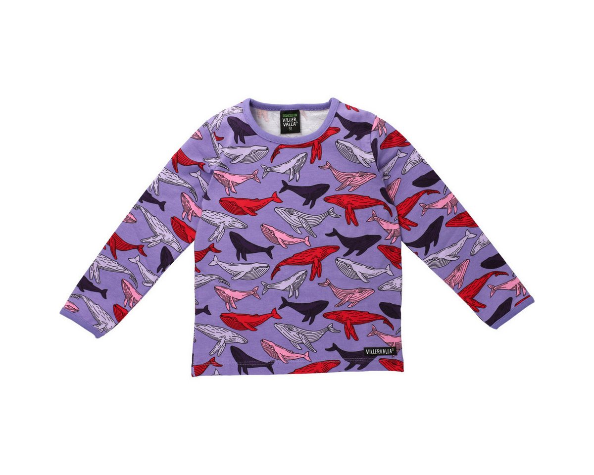Villervalla Langarmshirt Wal Unisex Kinder Pullover, Sweatshirt, Pulli, Shirt, Longsleeve von Villervalla