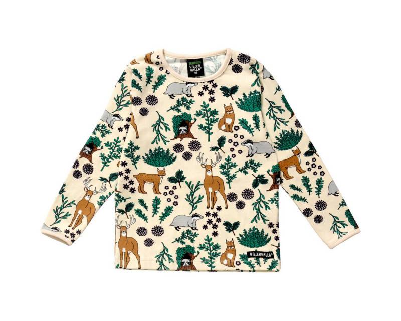 Villervalla Langarmshirt Winter Forest Unisex Kinder Pullover, Sweatshirt, Pulli, Shirt, Longsleeve von Villervalla