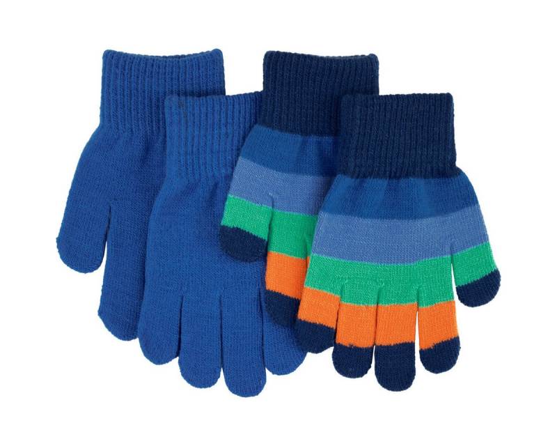 Villervalla Multisporthandschuhe Basic Streifen Unisex Kinder Fahrradhandschuhe, Thermo, Skihandschuhe, Fäustling, Fingerhandschuhe von Villervalla