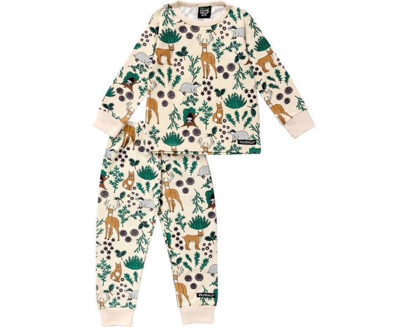 Villervalla Pyjama Winter Forest Unisex Kinder Pyjama, Schlafanzug, Nachtwäsche, Kinderset, Kinderzweiteiler von Villervalla