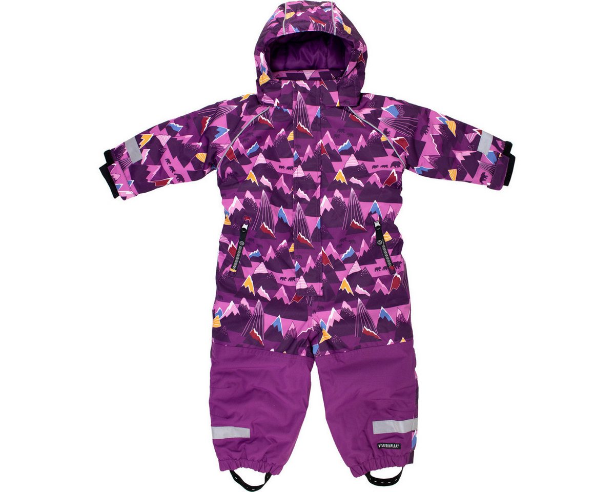 Villervalla Schneeoverall Mountain Unisex Kinder Skianzug, Winteranzug, Winteroverall, Winteranzug, Skioverall von Villervalla