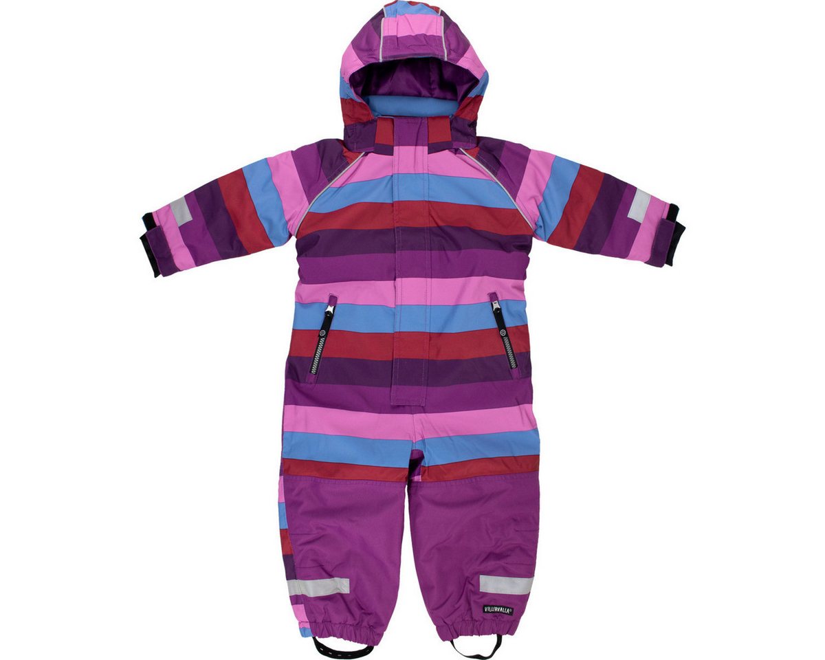 Villervalla Schneeoverall Streifen Unisex Kinder Skianzug, Winteranzug, Winteroverall, Winteranzug, Skioverall von Villervalla