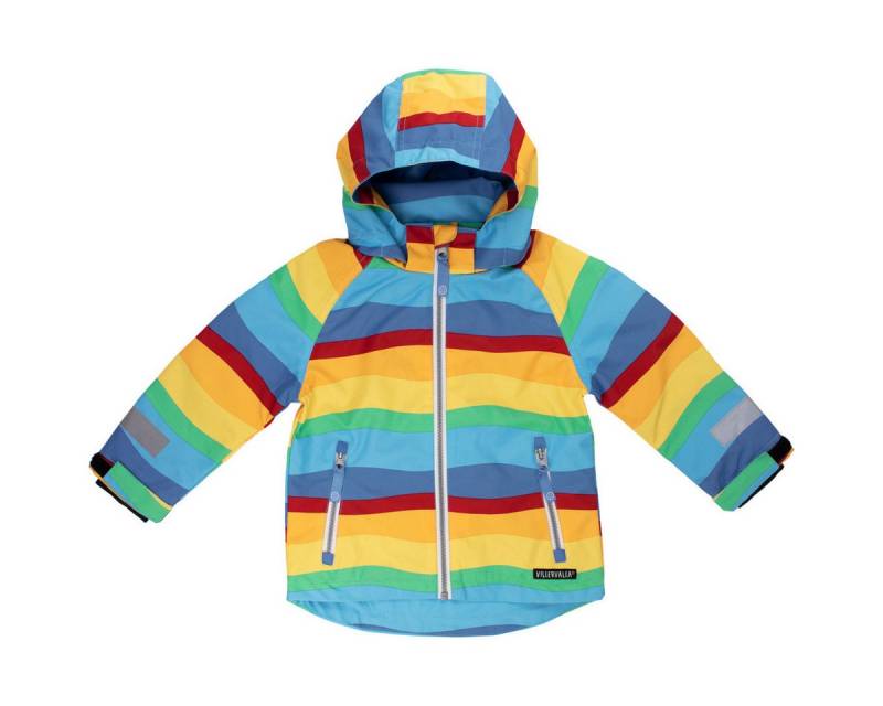 Villervalla Softshelljacke Streifen Unisex Kinder Übergangsjacke, Windbreaker, Outdoor, Funktionsjacke, Wanderjacke von Villervalla