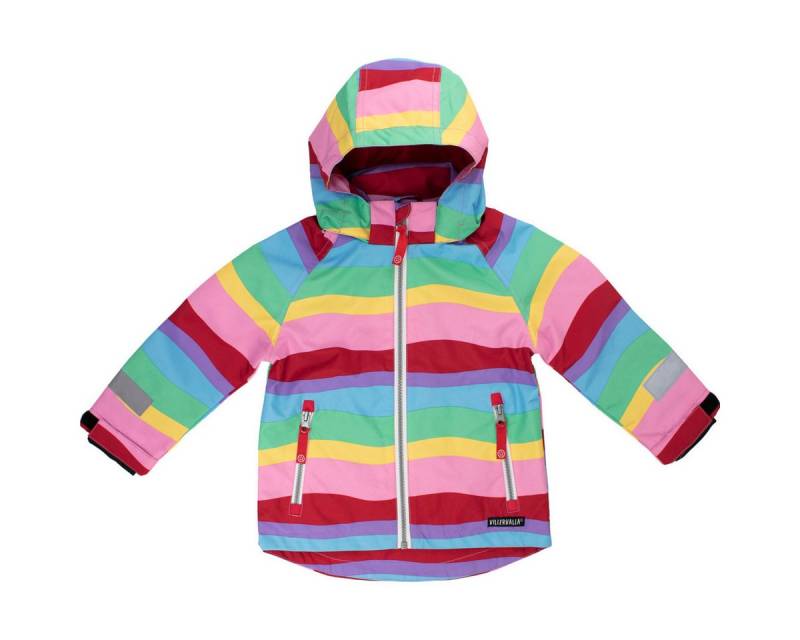 Villervalla Softshelljacke Streifen Unisex Kinder Übergangsjacke, Windbreaker, Outdoor, Funktionsjacke, Wanderjacke von Villervalla