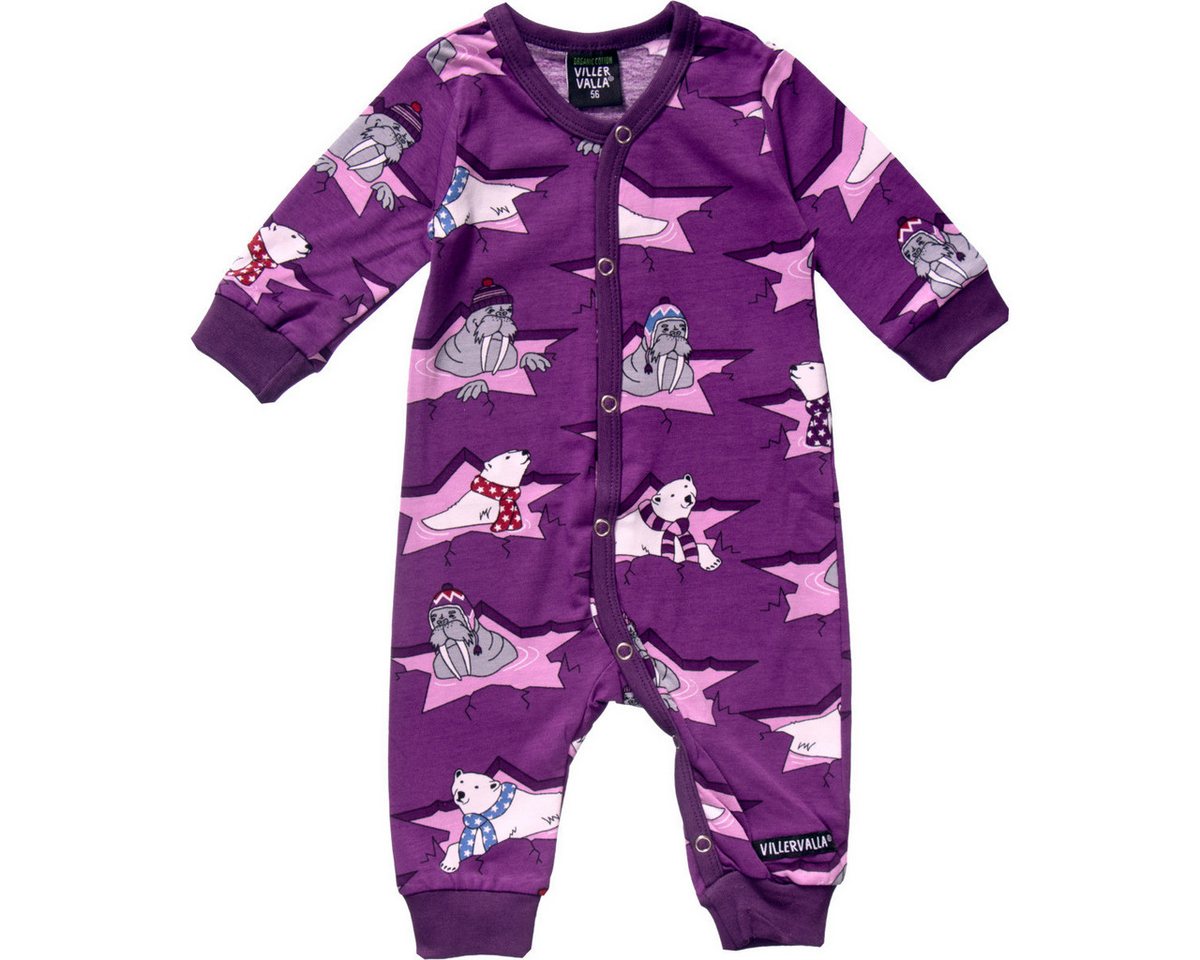 Villervalla Strampler Ice Star Unisex Kinder Einteiler, Overall, Babyanzug, Babyoverall, Babyanzug von Villervalla