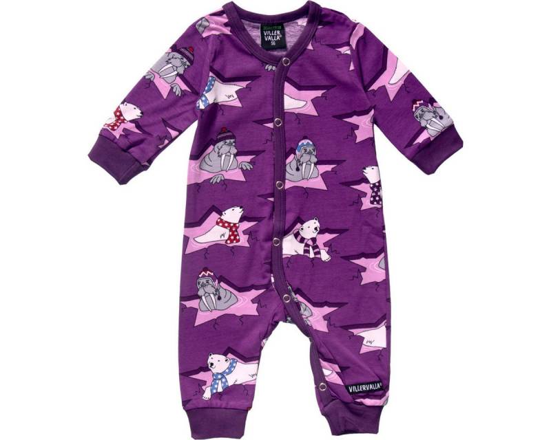 Villervalla Strampler Ice Star Unisex Kinder Einteiler, Overall, Babyanzug, Babyoverall, Babyanzug von Villervalla
