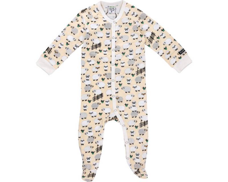 Villervalla Strampler Schaf Unisex Kinder Einteiler, Overall, Babyanzug, Babyoverall, Babyanzug von Villervalla