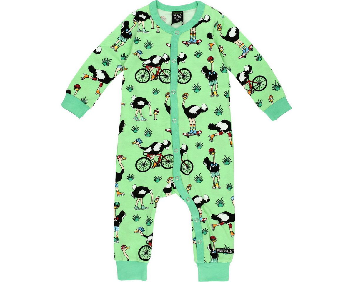 Villervalla Strampler Strauß Unisex Kinder Einteiler, Overall, Babyanzug, Babyoverall, Babyanzug von Villervalla