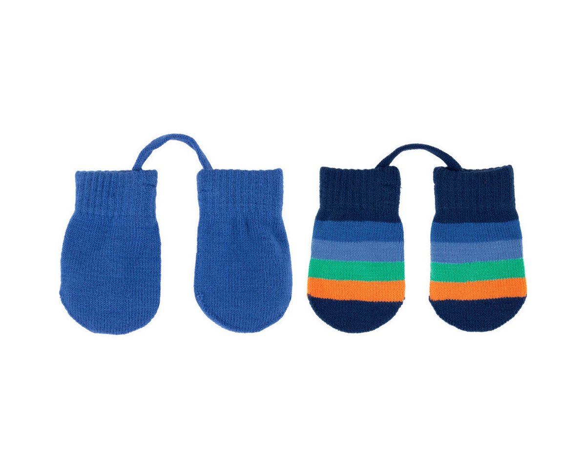 Villervalla Strickhandschuhe Basic Streifen Unisex Kinder (2-St) Fäustlinge, Fingerhandschuhe, Strickhandschuhe, Handwärmer von Villervalla