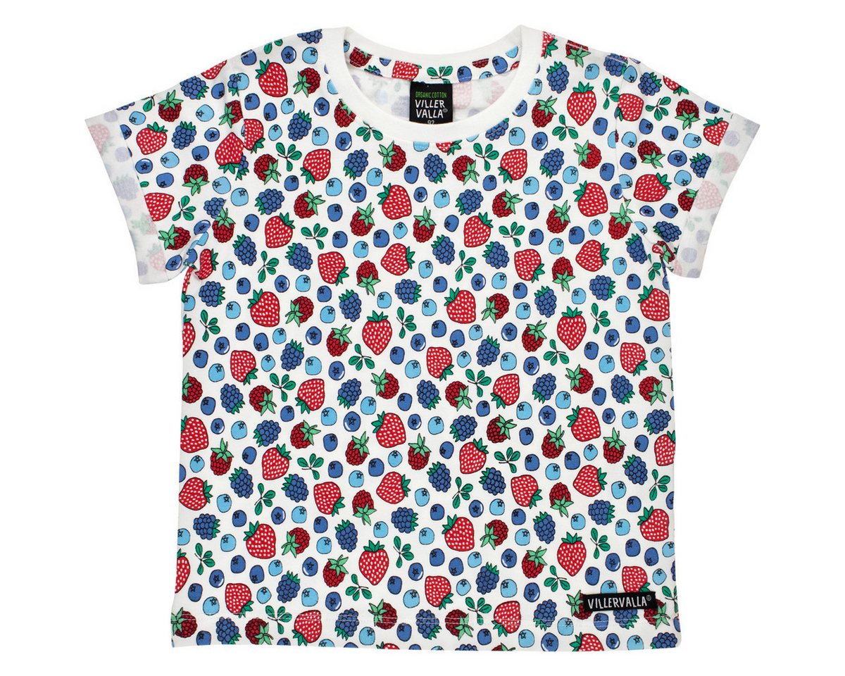 Villervalla T-Shirt Berry Unisex Kinder (1-tlg) Shirt, Oberteil, Leibchen, Funktionsshirt, Shortsleeve Shirt von Villervalla