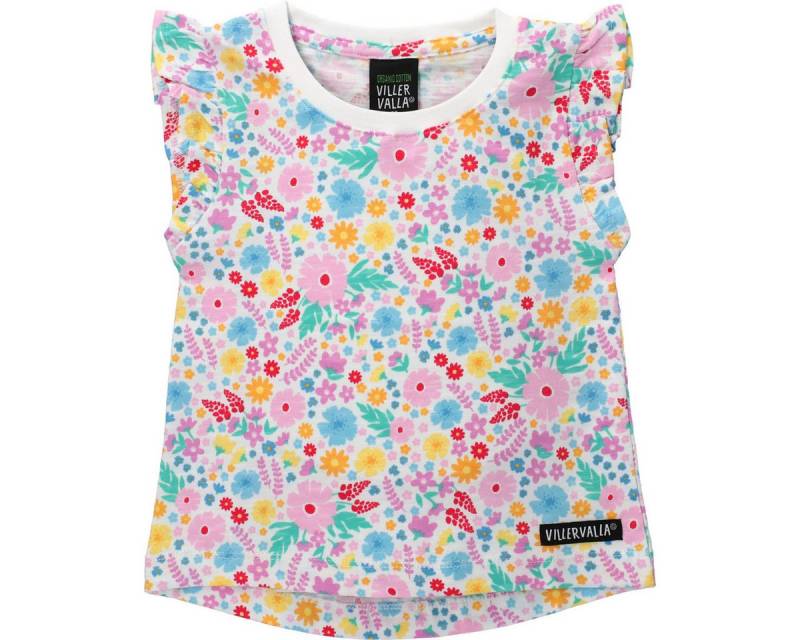 Villervalla T-Shirt Blume Mädchen (1-tlg) Shirt, Oberteil, Leibchen, Funktionsshirt, Shortsleeve Shirt von Villervalla