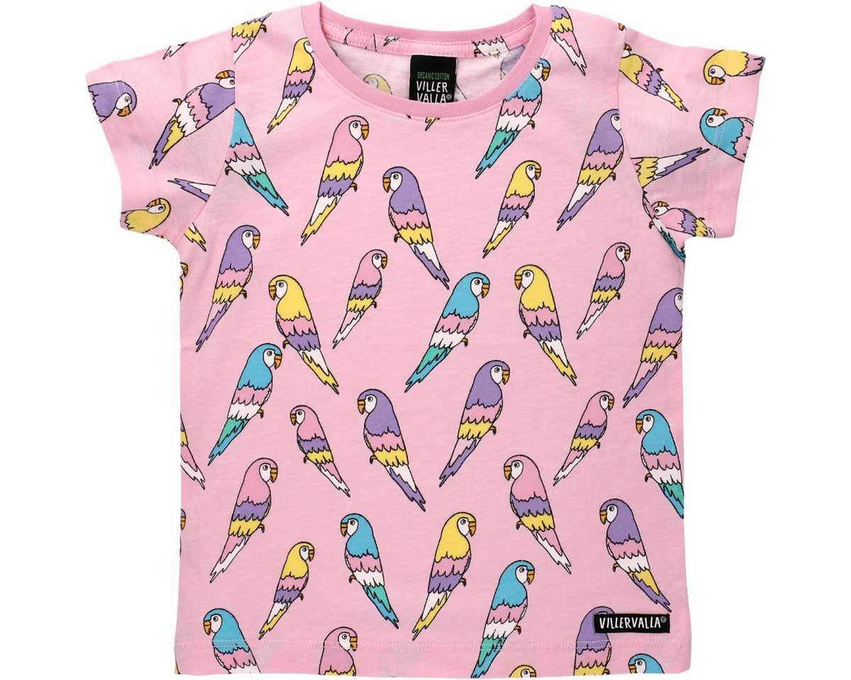 Villervalla T-Shirt Budgie Mädchen (1-tlg) Shirt, Oberteil, Leibchen, Funktionsshirt, Shortsleeve Shirt von Villervalla