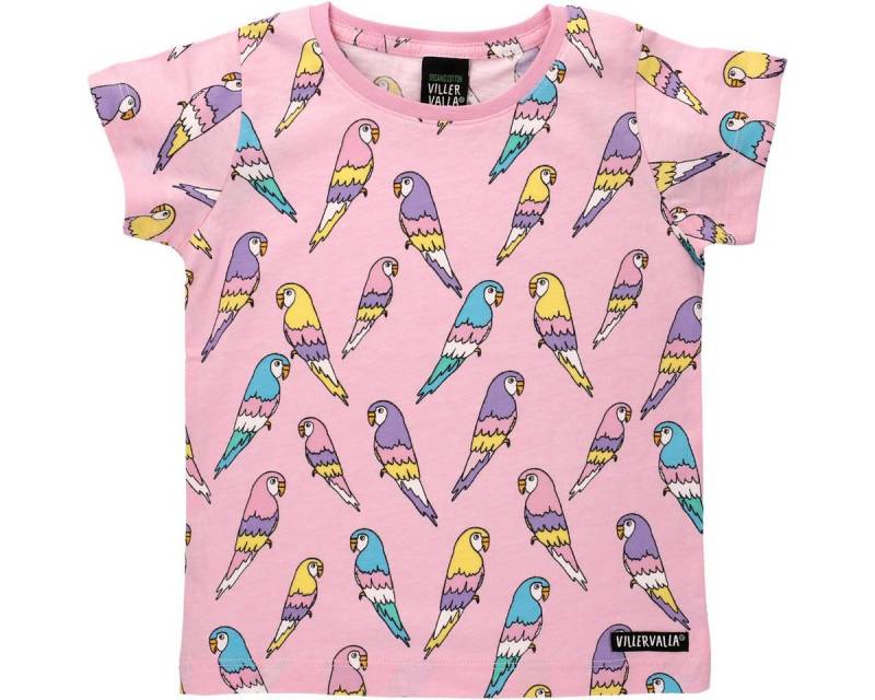 Villervalla T-Shirt Budgie Mädchen (1-tlg) Shirt, Oberteil, Leibchen, Funktionsshirt, Shortsleeve Shirt von Villervalla