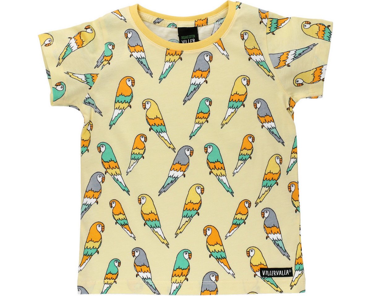Villervalla T-Shirt Budgie Unisex Kinder (1-tlg) Shirt, Oberteil, Leibchen, Funktionsshirt, Shortsleeve Shirt von Villervalla