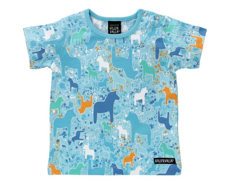 Villervalla T-Shirt Dala Unisex Kinder (1-tlg) Shirt, Oberteil, Leibchen, Funktionsshirt, Shortsleeve Shirt von Villervalla