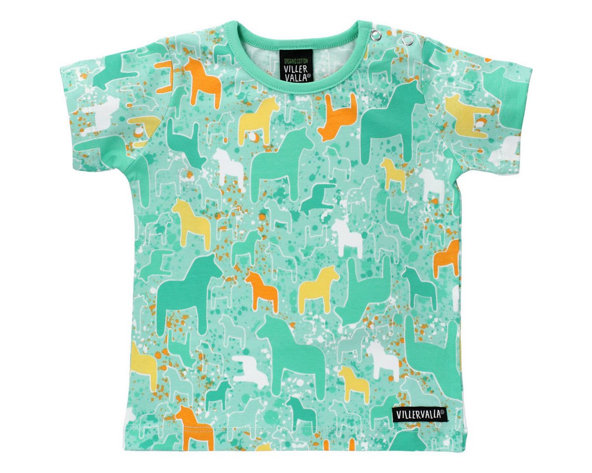 Villervalla T-Shirt Dala Unisex Kinder (1-tlg) Shirt, Oberteil, Leibchen, Funktionsshirt, Shortsleeve Shirt von Villervalla