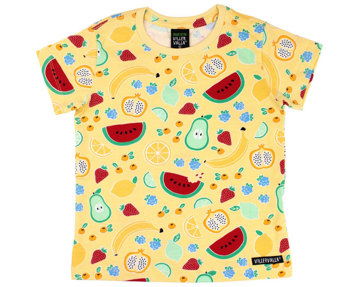 Villervalla T-Shirt Früchte XT Unisex Kinder (1-tlg) Shirt, Oberteil, Leibchen, Funktionsshirt, Shortsleeve Shirt von Villervalla