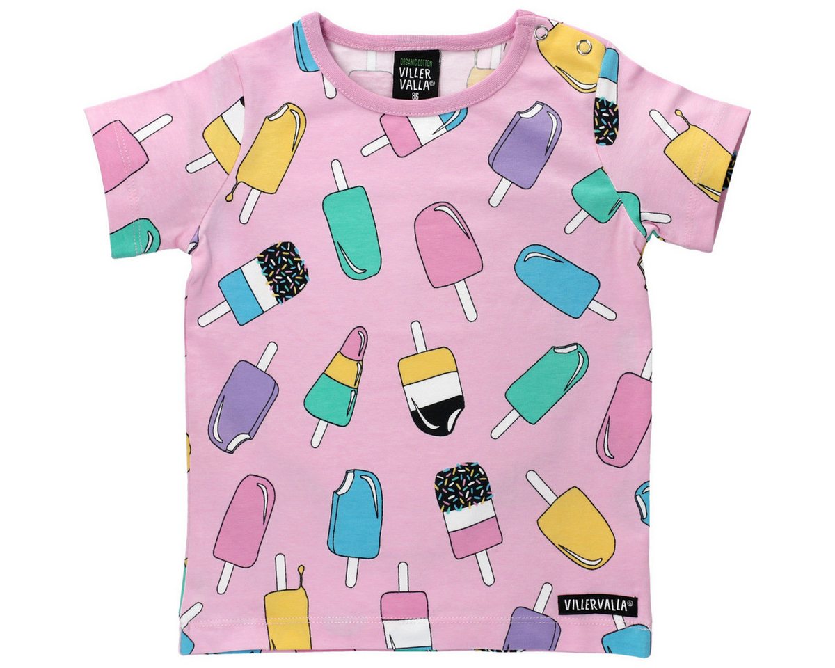 Villervalla T-Shirt Popsicle Mädchen (1-tlg) Shirt, Oberteil, Leibchen, Funktionsshirt, Shortsleeve Shirt von Villervalla