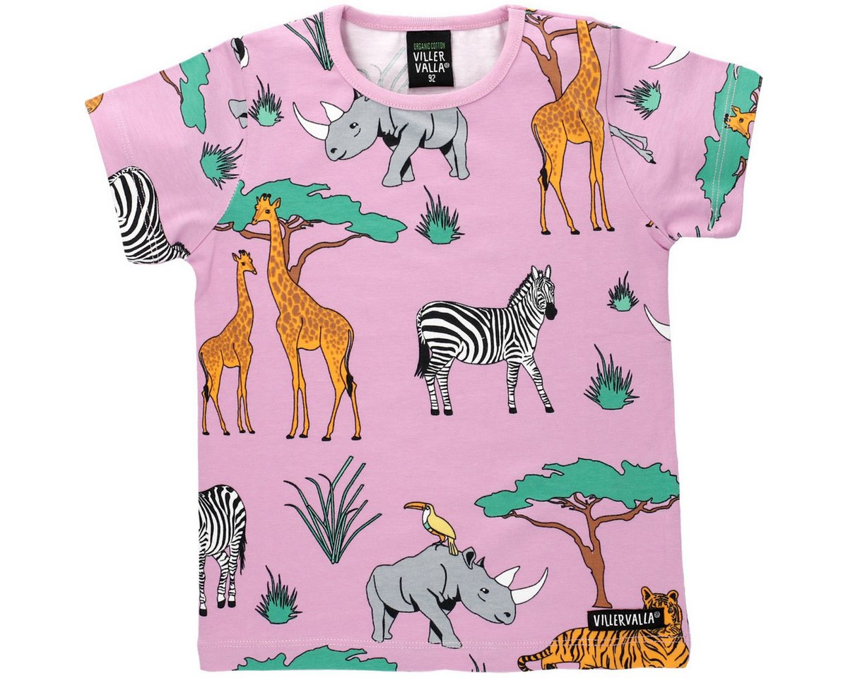 Villervalla T-Shirt Safari Mädchen (1-tlg) Shirt, Oberteil, Leibchen, Funktionsshirt, Shortsleeve Shirt von Villervalla