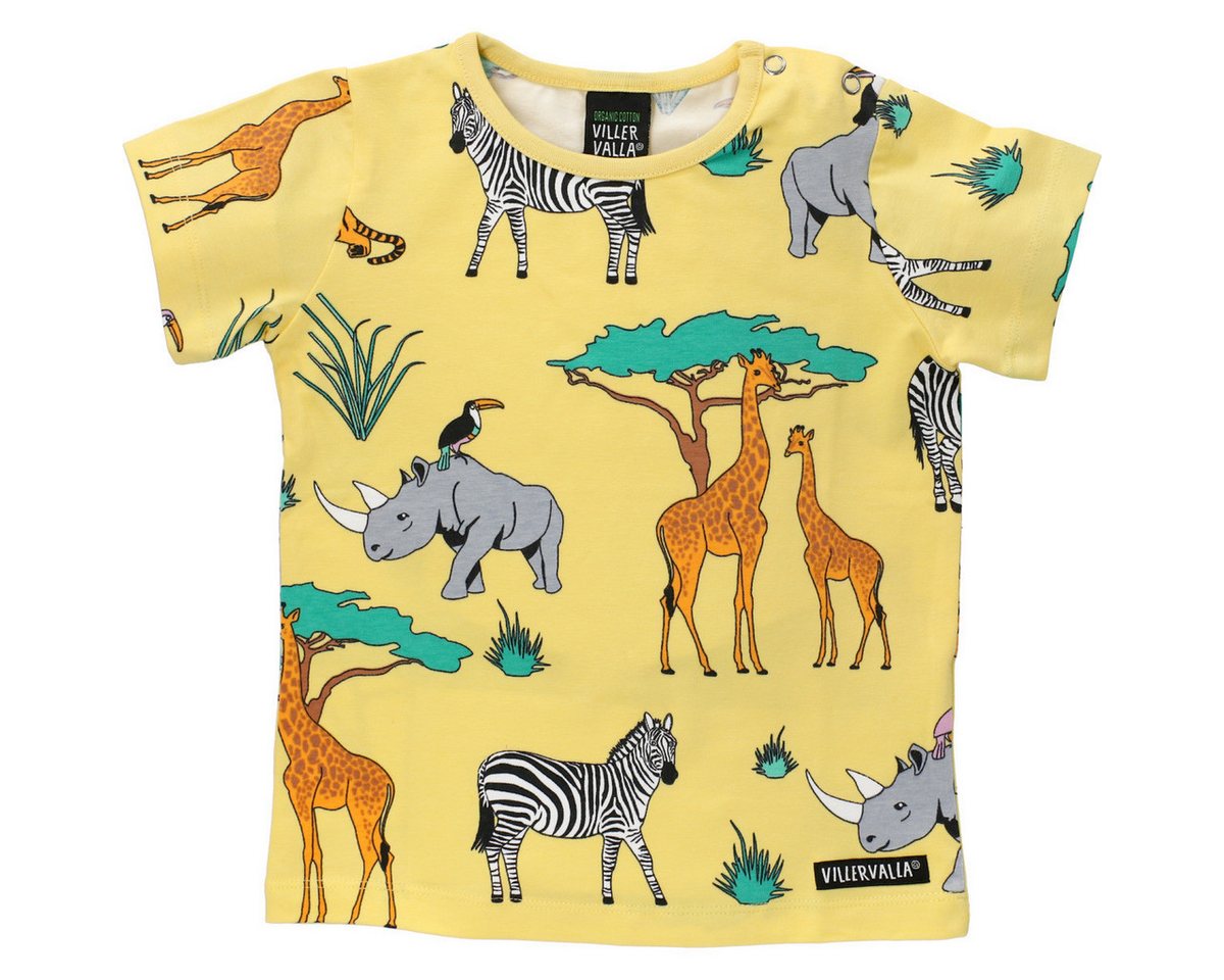 Villervalla T-Shirt Safari Unisex Kinder (1-tlg) Shirt, Oberteil, Leibchen, Funktionsshirt, Shortsleeve Shirt von Villervalla