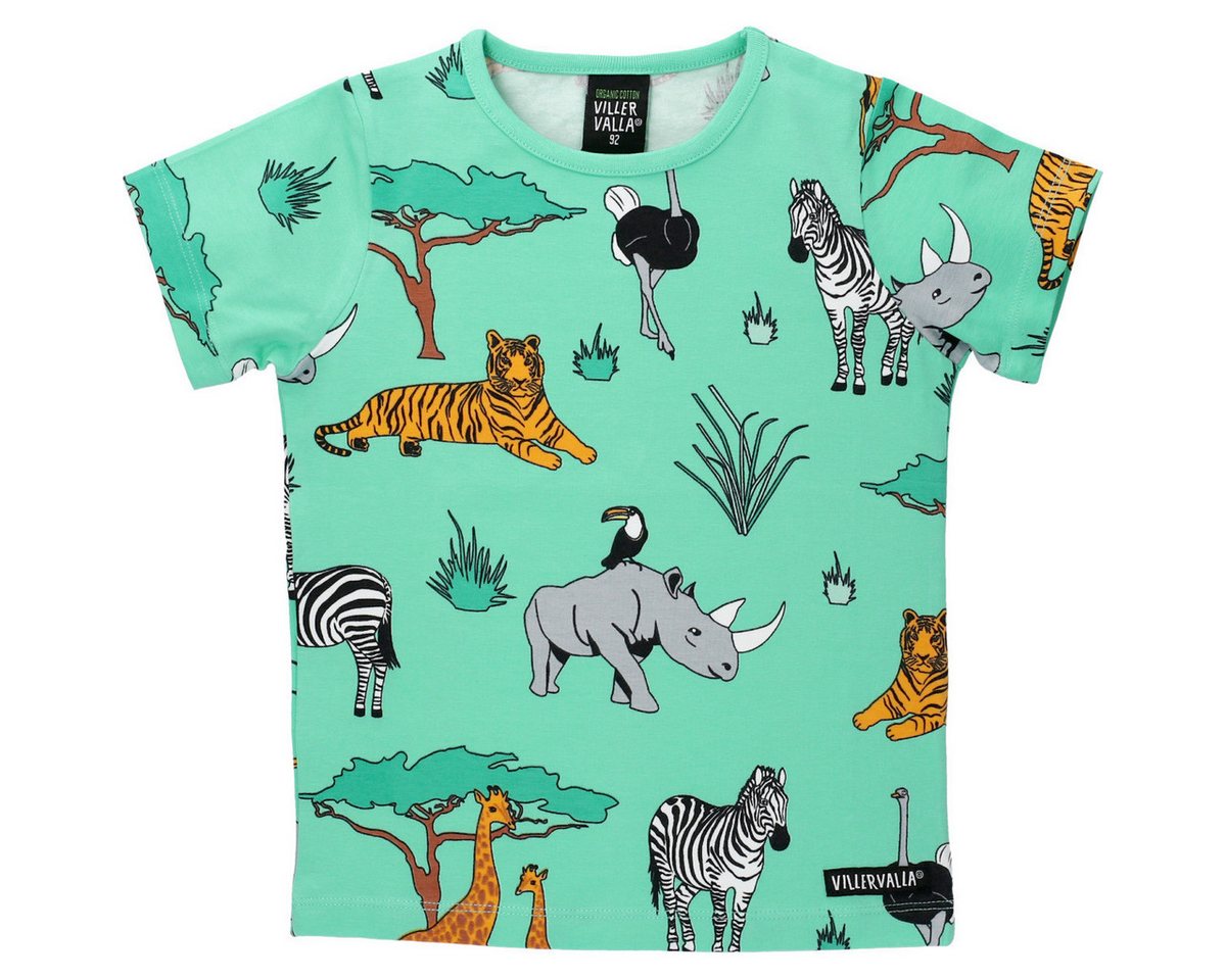 Villervalla T-Shirt Safari Unisex Kinder (1-tlg) Shirt, Oberteil, Leibchen, Funktionsshirt, Shortsleeve Shirt von Villervalla