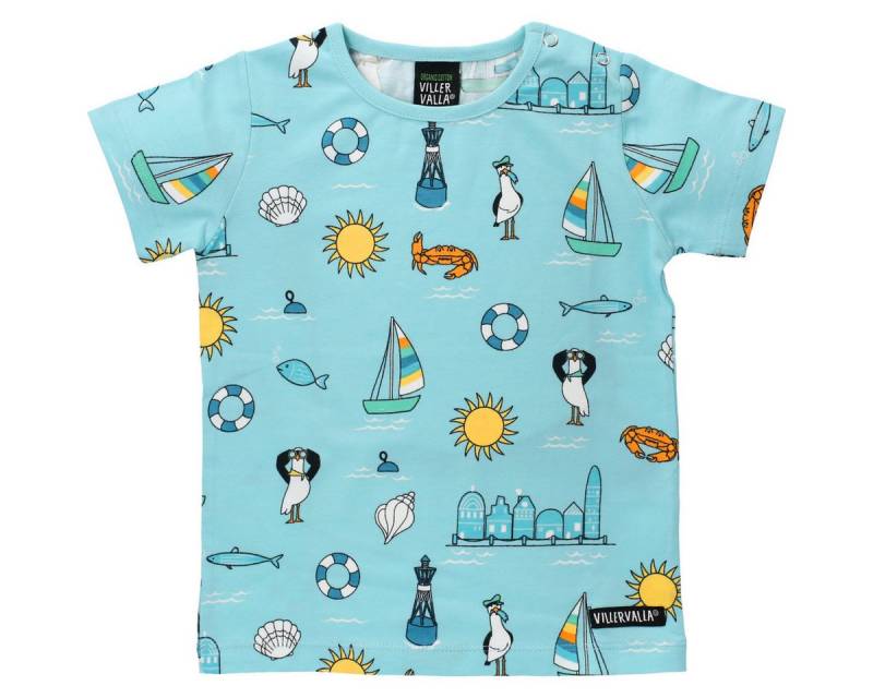 Villervalla T-Shirt Summer Unisex Kinder (1-tlg) Shirt, Oberteil, Leibchen, Funktionsshirt, Shortsleeve Shirt von Villervalla