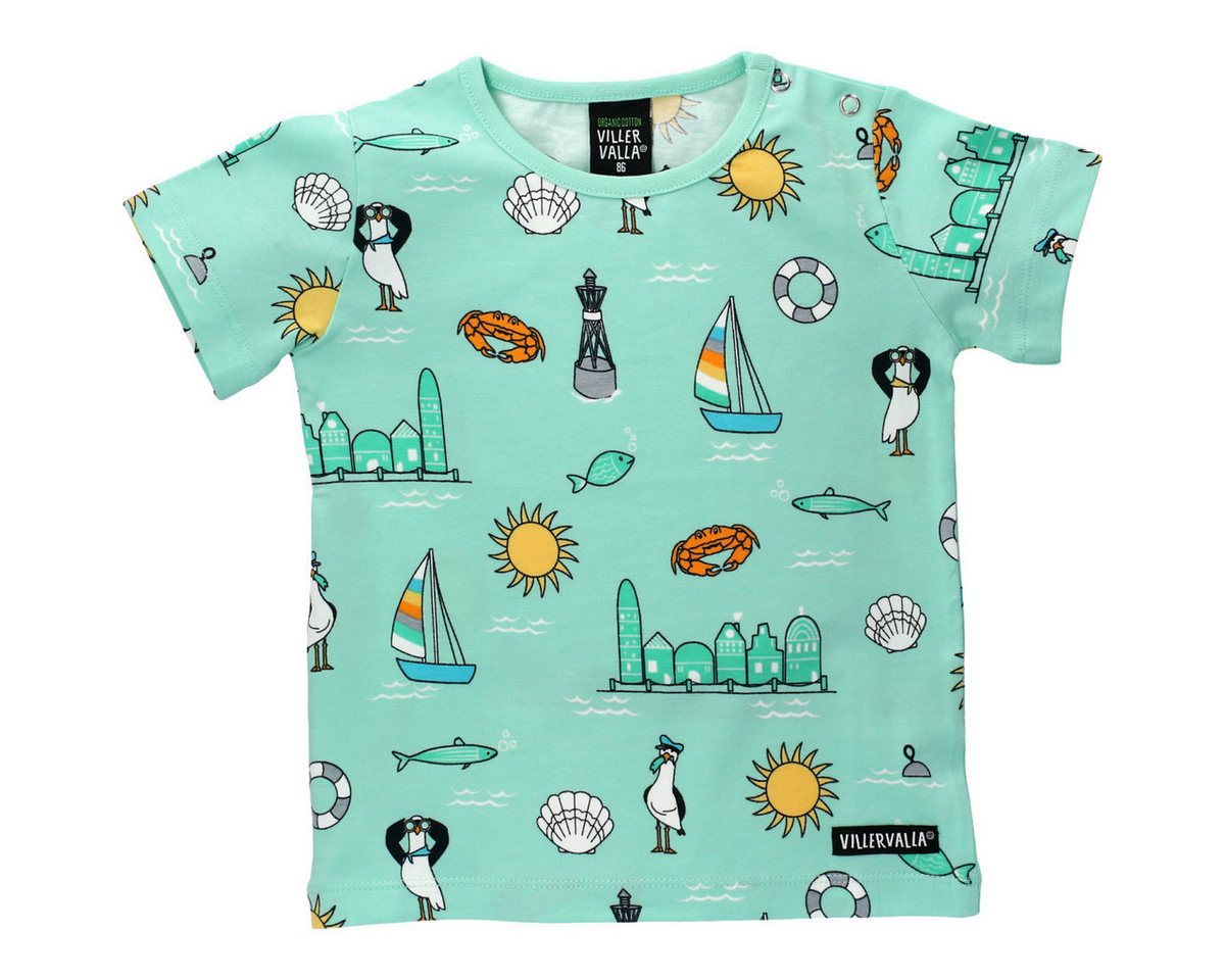 Villervalla T-Shirt Summer Unisex Kinder (1-tlg) Shirt, Oberteil, Leibchen, Funktionsshirt, Shortsleeve Shirt von Villervalla