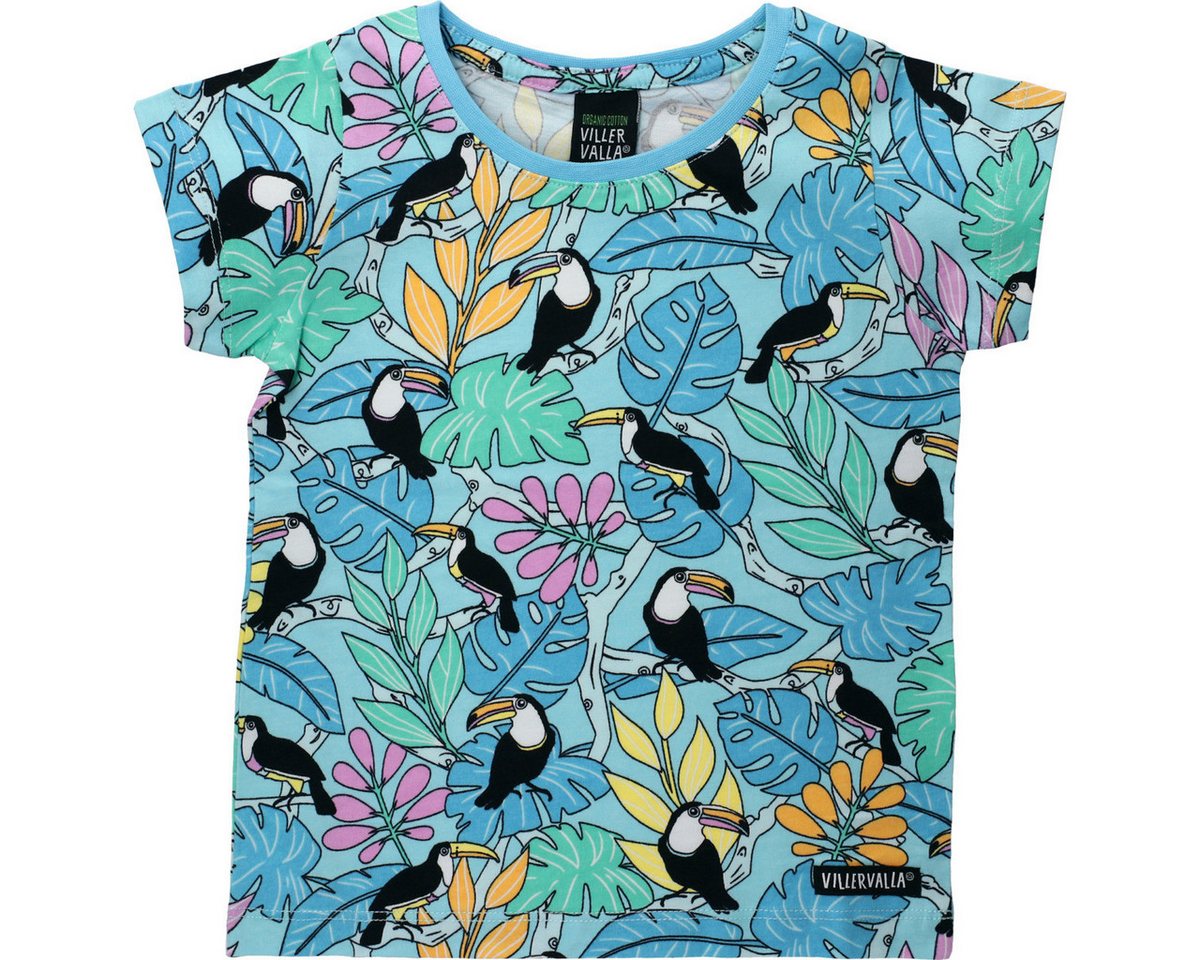 Villervalla T-Shirt Tukan Unisex Kinder (1-tlg) Shirt, Oberteil, Leibchen, Funktionsshirt, Shortsleeve Shirt von Villervalla