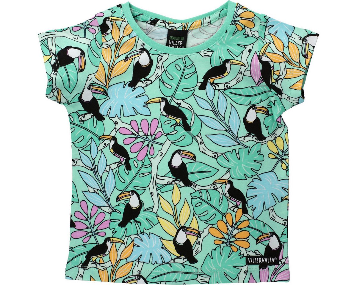 Villervalla T-Shirt Tukan Unisex Kinder (1-tlg) Shirt, Oberteil, Leibchen, Funktionsshirt, Shortsleeve Shirt von Villervalla