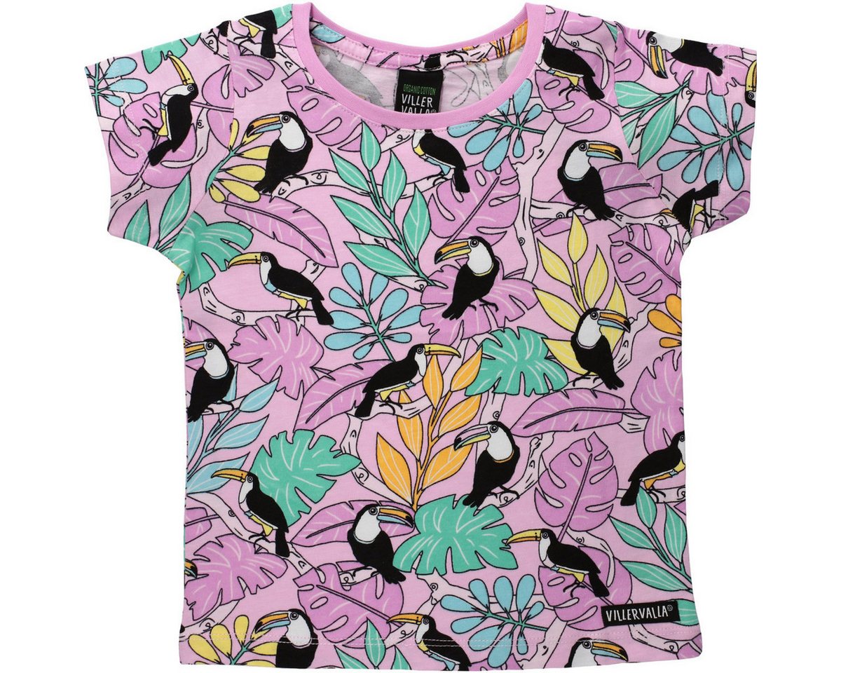 Villervalla T-Shirt Tukan Unisex Kinder (1-tlg) Shirt, Oberteil, Leibchen, Funktionsshirt, Shortsleeve Shirt von Villervalla