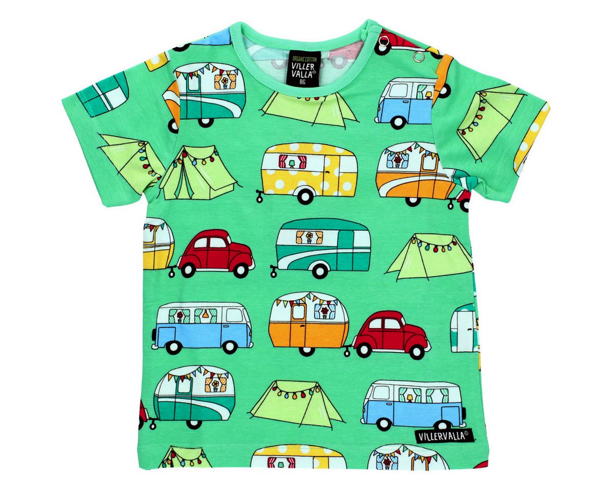Villervalla T-Shirt Wohnwagen Unisex Kinder (1-tlg) Shirt, Oberteil, Leibchen, Funktionsshirt, Shortsleeve Shirt von Villervalla
