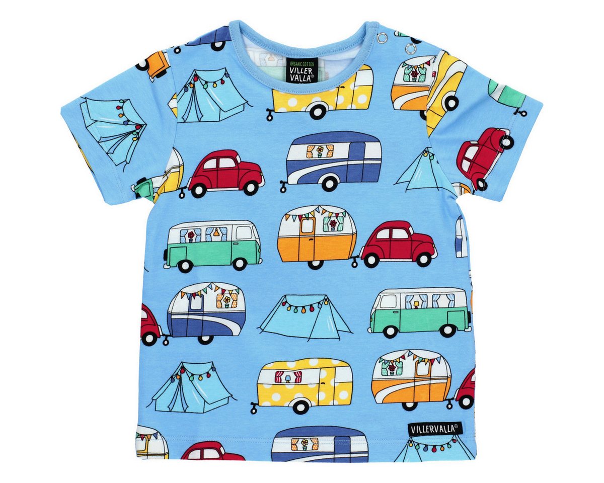 Villervalla T-Shirt Wohnwagen Unisex Kinder (1-tlg) Shirt, Oberteil, Leibchen, Funktionsshirt, Shortsleeve Shirt von Villervalla