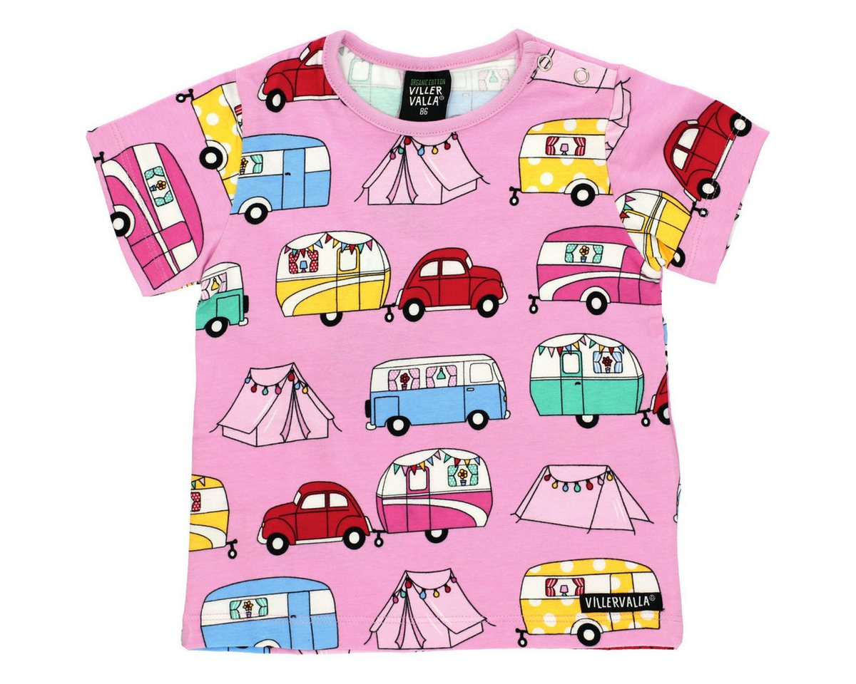 Villervalla T-Shirt Wohnwagen Unisex Kinder (1-tlg) Shirt, Oberteil, Leibchen, Funktionsshirt, Shortsleeve Shirt von Villervalla