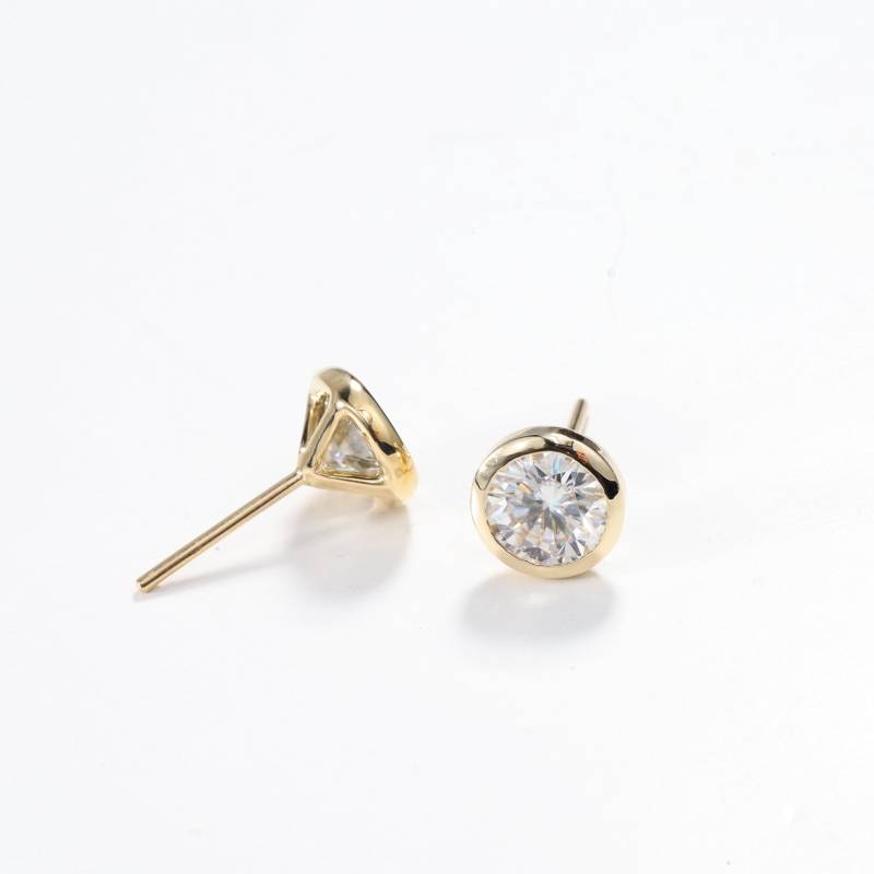 4 Carat Lab Diamant Ohrstecker Für Frauen - Im Labor Gewachsene Goldohrringe, Umweltfreundlich Erstellte Diamanten, Perfektes Geschenk Zum Abschluss von VimleshBadaya