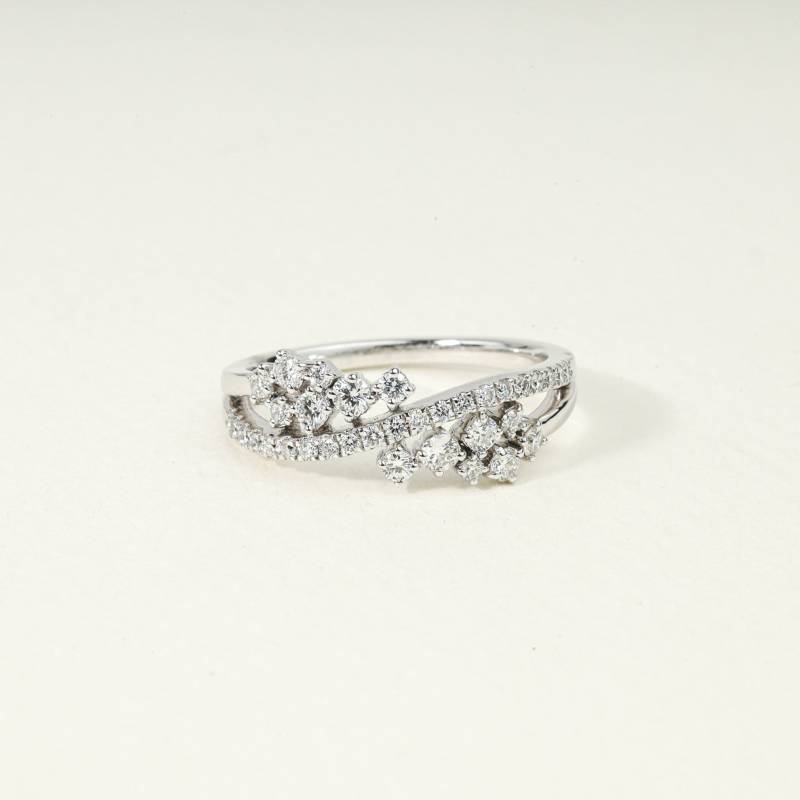 Labradorit Diamant Verlobungsring | Einzigartiger Cluster Ring E Vs Lab Erstellte Diamanten Eleganter Brautschmuck, Geschenk Für Sie von VimleshBadaya