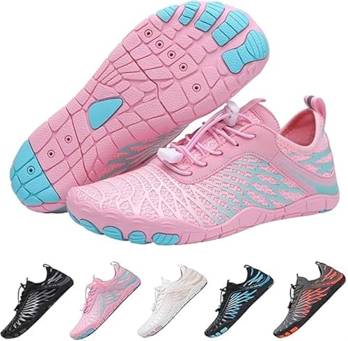 Vimlo Erdungsschuhe mit Kupfer, Skin Pro mit Kupfer - Erdungs-Allround-Barfußschuhe, Barfußschuhe for Damen und Herren(Pink,39) von Vimlo