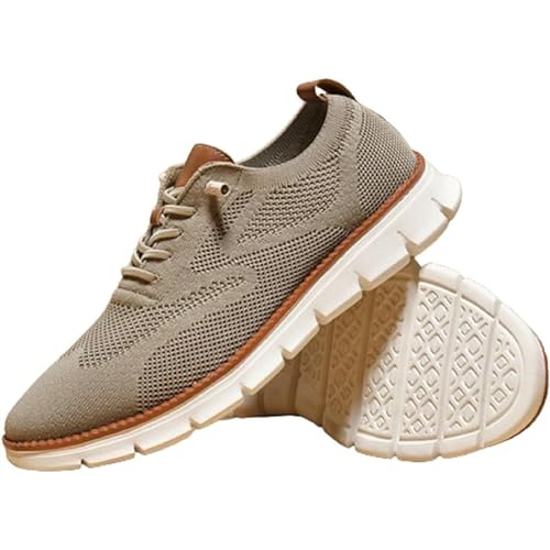 Vimlo Wearbreeze-Schuhe for Herren, Urban – Ultrabequeme Schuhe, Bootsschuhe for Hineinschlüpfen mit Fußgewölbeunterstützung for Herren, Wearbreeze-Urban-Schuhe for Herren (Color : Brown, Size : 42) von Vimlo