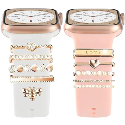 10 Stück Universal Watch Armband Charms Kompatibel Mit Apple Watch Series 8 7 6 5 4 3 2 1 von Vimmvid