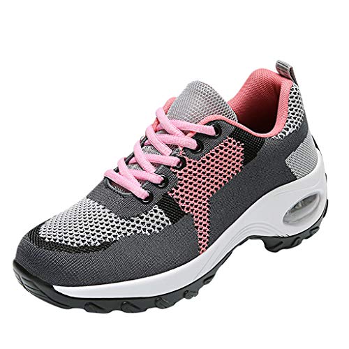 Vimoli Plateau Sneaker Damen Turnschuhe Atmungsaktiv Dämpfung Laufschuhe Farbblock Sportschuhe Casual Damen Schuhe von Vimoli