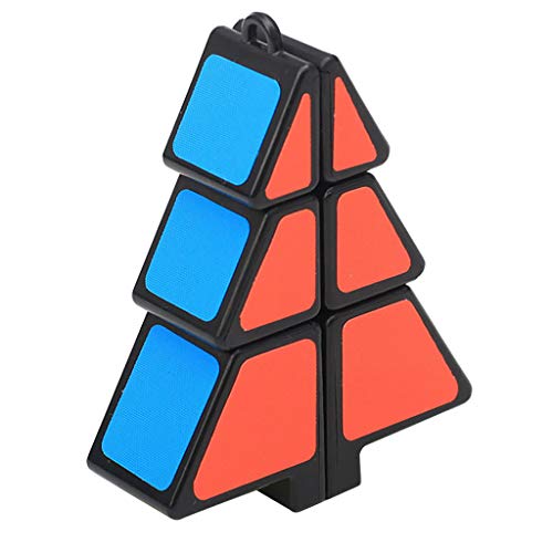 Vimoli Zauberwürfel,1X2X3cm Weihnachtsbaum Würfel Puzzle Ultra-Smooth Magic Puzzle Weihnachtsgeschenke Colorful Lernspielzeug Puzzle für Erwachsene Kinder von Vimoli