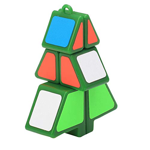 Vimoli Zauberwürfel,1X2X3cm Weihnachtsbaum Würfel Puzzle Ultra-Smooth Magic Puzzle Weihnachtsgeschenke Colorful Lernspielzeug Puzzle für Erwachsene Kinder von Vimoli