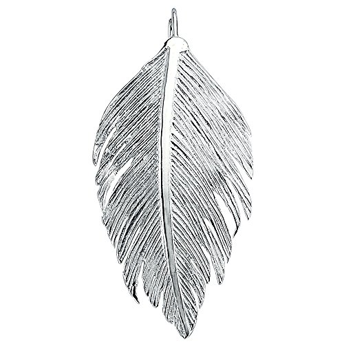 Vinani Anhänger Feder glänzend Sterling Silber 925 Vogel Flügel 2AFD-EZ von Vinani