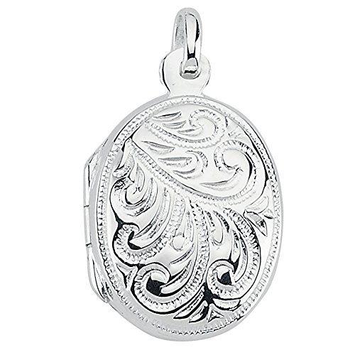 Vinani Anhänger Indien Design Medaillon mit Verzierungen zum Öffnen glänzend Sterling Silber 925 2AMI-EZ von Vinani