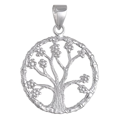Vinani Anhänger Lebensbaum Baum des Lebens Mandala Sterling Silber 925 ABA-EZ von Vinani